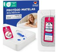 Blumtal Protège-Matelas imperméable 80x160 cm -Certifié Oeko-Tex - Imperméable - sans froissement - Protection Respirante Contre l'humidité