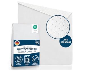 Blumtal® Protege sommier 140 x 190 Haute qualité - sous Matelas certifié Oeko-TEX Lavable en Machine - sous Matelas Anti Condensation avec Couche antidérapante - Cache sommier 140x190 Anti-Glisse