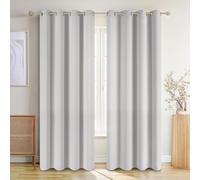 Blumtal Rideau occultant Thermiques - Lot de 2 Rideaux occultants 140L x 145H cm - Rideau Thermique Isolant Anti Froid et Chaleur - Isolant Thermique avec œillet pour Toutes Les Saisons - Anthracite