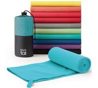 Blumtal Serviette Microfibre 120x60 cm - Doux et à Séchage Rapide pour Sport et Musculation - Salle de Sport - Vert Clair