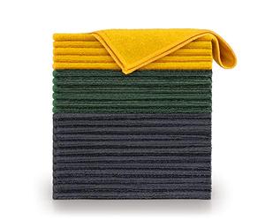 Blumtal Serviette Microfibre - Lot de 24 - Chiffon Microfibre 30x40 cm - torchon Absorbant Menage - Chiffon vitre sans Trace & Voiture - torchons Voiture Resistant - Lavable à 60 °C - en Multicolore