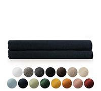 Blumtal - Serviette Sauna Bleu foncé - Serviette De Sauna en Coton 80x200 - Serviette De Bain 80x200 - Lot De 2 - Certifié Oeko-TEX®