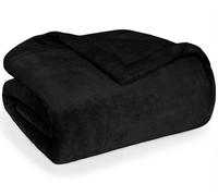 Blumtal Sherpa Couverture douillette 220x240 cm - Couverture moelleuse pour le salon - Couverture douce pour le salon et la maison, noir