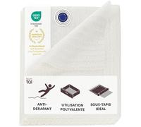 Blumtal - sous Tapis Antidérapant 30x190cm en Vinyle - Anti Derapant Tapis pour Tous Types De Sols Durs - Plusieurs Tailles Disponibles - Decoupe Aux Ciseaux - Ivoire (x1)
