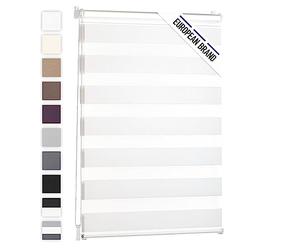 Blumtal - Store Jour Nuit sans Percage 60 x 130-155 cm - Lot De1 - Store Enrouleur Facile À Installer avec Klemmfix - pour Fenêtre Ou Porte - Blanc