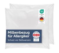 blumtal taie d’Oreiller Anti-acarien 80x80 cm - Lot de 1 - Housse de Protection Anti-Punaise de lit - hypoallergénique & très Respirante - Housse de Coussin Lavable à 95 °c - Protection 80 x 80 cm