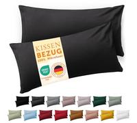 Blumtal taie d'oreiller 30 x 50cm, 2 pièces - certifié Oeko-TEX. Housses de Coussin 100% Microfibre en Extra Doux & Lavable en Machine - Housse Coussin Anthracite