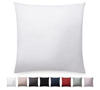 Blumtal taie d'oreiller 60x60 cm en Satin - Lot de 1 - taie Oreiller 60x60 cm Satin mako certifiée Oeko-Tex - Douce et Brillante - Option Mix et Match - avec Fermeture éclair - Blanc