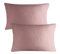 Blumtal taie Oreille 40x80 en Mousseline - Lot de 2 - taie d'oreiller en Gaze de Coton - Housse Parure de lit Gaze de Coton - Housses Extra Douces - Lavable à 40 °C - Linge lit Respirant - Mauve