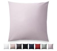 Blumtal Taie Oreiller 40x40 Lot de 2 - Taie Oreiller Satin Mako Certifié Oeko-TEX - Protege Oreiller 40x40, Doux, avec Effet Brillant - Gris