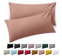 Blumtal Taie Oreiller 40x80 Lot de 2 - Housse de Coussin Microfibre - Taies d'oreillers avec Fermeture enveloppe, certifiée Oeko-Tex, Extra Douce et Lavable - Rose