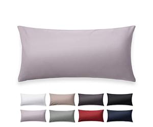 Blumtal Taie Oreiller 40x80 Lot de 2 - Taie Oreiller Satin Mako Certifié Oeko-TEX - Protege Oreiller 40x80, Doux, avec Effet Brillant - Gris