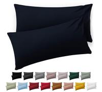 Blumtal Taie Oreiller 50 x 70 Lot de 2 - Housse de Coussin Microfibre - Taies d'oreillers avec Fermeture enveloppe, certifiée Oeko-Tex, Extra Douce et Lavable - Bleu foncé