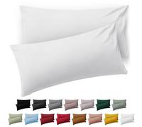 Blumtal Taie Oreiller 50x80 Lot de 2 - Housse de Coussin Microfibre - Taies d'oreillers avec Fermeture enveloppe, certifiée Oeko-Tex, Extra Douce et Lavable - Blanc