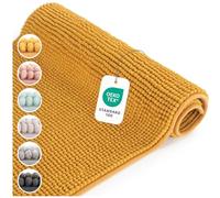 Blumtal - Tapis De Bain Certifié Oeko-TEX - Tapis De Bain Antidérapant et Absorbant - Carpette De Douche Chenille Moelleuse - Carpette De Douche Douce et facilement Lavable - 50x80 cm - Jaune Moutarde