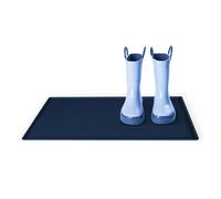 Blumtal - Tapis en silicone, 50 x 30 cm, tapis d'égouttage pour la vaisselle, antidérapant, bord extérieur surélevé, support pour la machine à café, lavable au lave-vaisselle, bleu