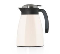Blumtal® thermos 1L blanc cassé - sans BPA, thermos en acier inoxydable anti-fuite, Quick Tip pour thé & café