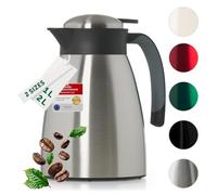 Blumtal Thermos 1l - Thermos Cafe Isotherme sans BPA + fermeture Quick Tip - thermos café anti-fuite pour une isolation de longue durée - thermos café - isotherme cafe - thermo cafe acier inoxydable