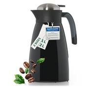 Blumtal Thermos 2l - Thermos Cafe Isotherme sans BPA avec fermeture Quick Tip - thermos café anti-fuite pour une isolation de longue durée - thermos café - isotherme cafe - thermos café 2l noir