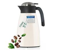 Blumtal Thermos 2l - Thermos Cafe Isotherme sans BPA avec Fermeture Quick Tip - Thermos café Anti-Fuite pour Une Isolation de Longue durée - Blanc