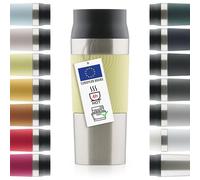 Blumtal - travel mug étanche 350 ml - mug cafe isotherme - garde vos boissons au chaud ou au froid pendant des heures - tasse cafe isotherme avec système de fermeture rapide Quick-Press - jaune