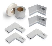 Blumtech PROFI-TOP Kit de bande d’étanchéité 3D pour receveurs de douche, BT005,