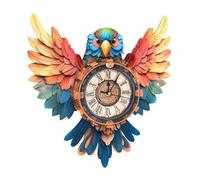 Blumuze 3D Puzzle Horloge, 3D Puzzle en Bois Adultes Enfants, DIY 3D Puzzles Mural Horloge Homme Femme Cadeau d'anniversaire, Meilleur Ami (Perroquet)