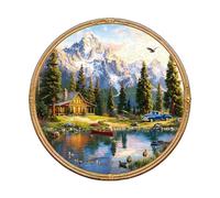 Blumuze Puzzle Bois Adulte, Loisirs au Bord du Lac Puzzle en Bois Animaux, Puzzles Animal Unique pour Adulte, Lakeside Leisure Wooden Puzzles 100pcs-S-21.5 * 21.5cm