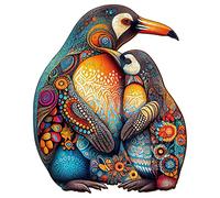 Blumuze Puzzle Bois Adulte, Puzzles en Bois Animaux, Puzzles Animal Unique pour Adulte 14+, Wooden Puzzles (660pcs-XL-23.6 * 19.2in Pingouin)