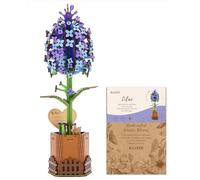 Blumuze Puzzles 3D en Bois, Bouquet De Fleurs en Bois pour Adultes, 3D Puzzle Fleurs Cadeaux pour Femmes Maman Ami sur Son Anniversaire, Noël, Saint-Valentin, Fête De La Mère, Mariage (Lilas)