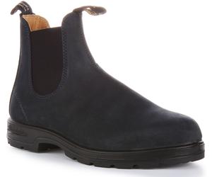 BLUNDSTONE 1940 Élastique Côté à Enfiler Chelsea Bottes Hommes En Marine Size 7