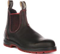 Blundstone 2342 Bottes Chelsea Homme Cuir Élastiques Noir Rouge EU 41-46