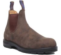 BLUNDSTONE 584 à Enfiler Cuir Chelsea Femmes Bottes Dans Rouille UK 3 - 7