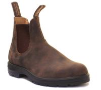 Blundstone 585 Unisexe à Enfiler Cuir Mat Bottes Chelsea En Rouille UK Size 3 -