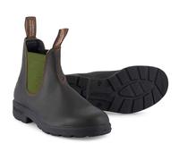 Blundstone Bottes Boots #519 Stout Brown Leather with Olive Elastic (500 Series) 43 Weit (UK: 9.5, EU: 43 Weit)