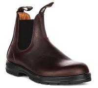 BLUNDSTONE Élastique Lug Picots Cuir Chelsea Bottes Unisexe en Marron 6 - 12