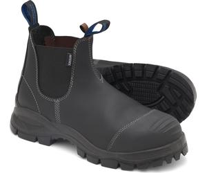 Blundstone Male Boots Boots #910 Black Platinum Leather (Safety Series) 42 Weit (UK: 8.5, EU: 42 Weit)