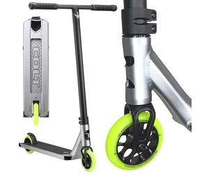 Blunt Colt S6 Complete Trottinette freestyle Hauteur : 84 cm Pour enfants et adultes I Trick I Pédale I Légère (110 mm argent mat/jaune fluo)
