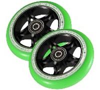 Blunt / Envyscooters - Pack (x2) 110mm S3 - Noir/Vert - Roues Trottinettes Freestyle