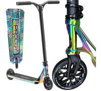 Blunt Prodigy X One Trottinette de Stunt Complète H=86 Park I Pour Enfants I Adolescents I Adultes I Trick I Pédalier I Roller I Légère Rainbow Néochrome