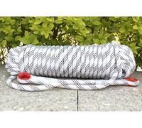 Bluoa Corde D’Escalade Corde D’Escalade Statique Extérieure Corde De Sécurité De 18 Mm De Haute Résistance Corde De Sécurité Hikig Tree Climbig Corde D, White, 18mm x 25m