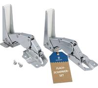 Lot de charnières de porte inférieures comme AEG 4055504197 pour réfrigérateur