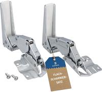 Bluparts 10090990 Türscharnier Set oben unten 12004051 für Kühlschrank