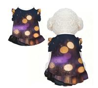 Blur City Night S Vêtements pour petits chiens - Tenue d'été mignonne pour chiot, doux et respirant