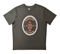 Blur T Shirt Parklife Beermat Band Logo Nouveau Officiel Homme Vert Size L