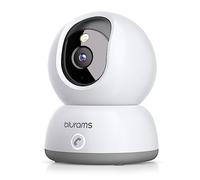 blurams 2K Caméra Surveillance WiFi, Caméra Bébé 360°, Caméra Intérieure pour Bébé/Animaux, Vision Nocturne, Appel à Une Touche, Audio Bidirectionnel, Compatible Alexa