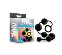 Blush Anal Adventures Large Anal Beads Black Taille Unique