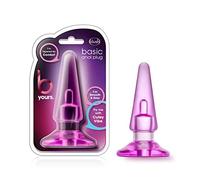 Blush B Yours Basic Anal Plug Pink Pink Taille Unique