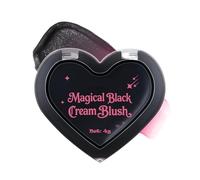 Blush crème noir magique - Blush crème qui change de couleur selon la température, pour les joues et les lèvres, éclat naturel et fini transparent, parfait pour le maquillage d'Halloween