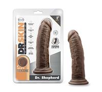 Blush Dr. Skin Silicone Dr. Shepherd Gode 19,0 cm avec ventouse Chocolate